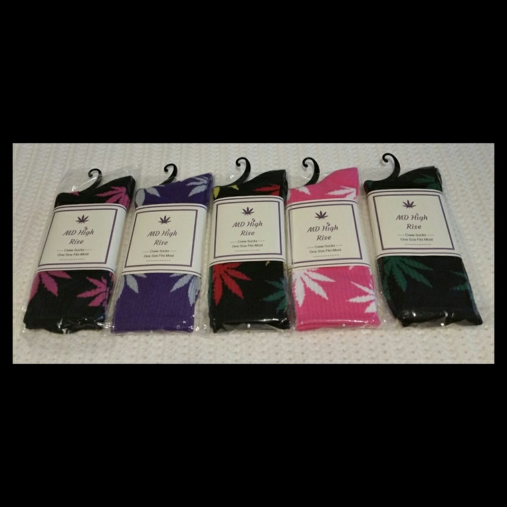 5 Pairs Novelty Crew Socks Bundle